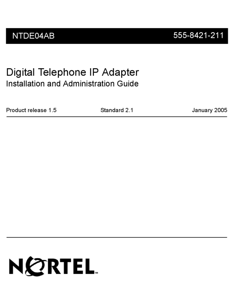 Nortel M3820 Instruction Manual