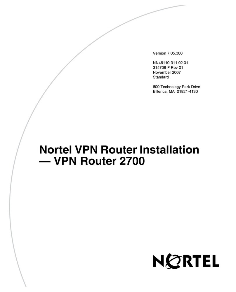 Nortel 2700 User manual