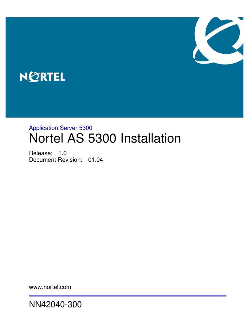 Nortel Application Server 53r 53 User manual