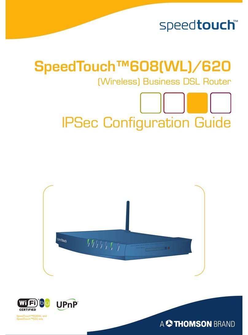 THOMSON SpeedTouch 608 WL User manual