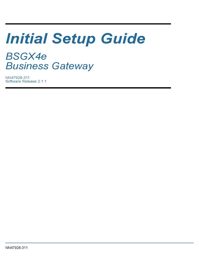 Nortel Business Services Gateway BSGX4e Initial setup