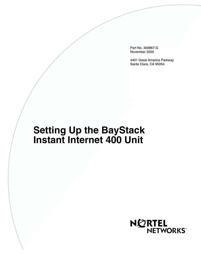 Nortel Instant Internet 400 Unit Manual