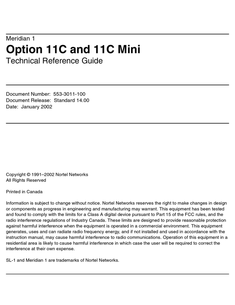 Meridian Meridian 1 Option 11C Mini Technical reference guide