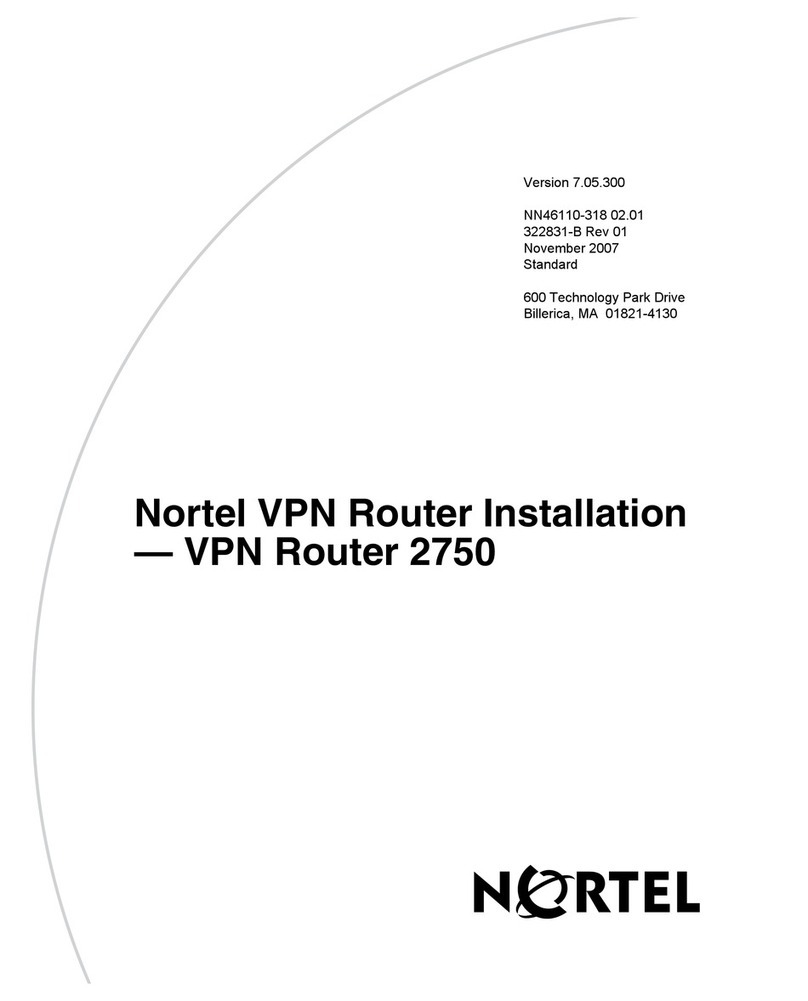 Nortel 2750 User manual