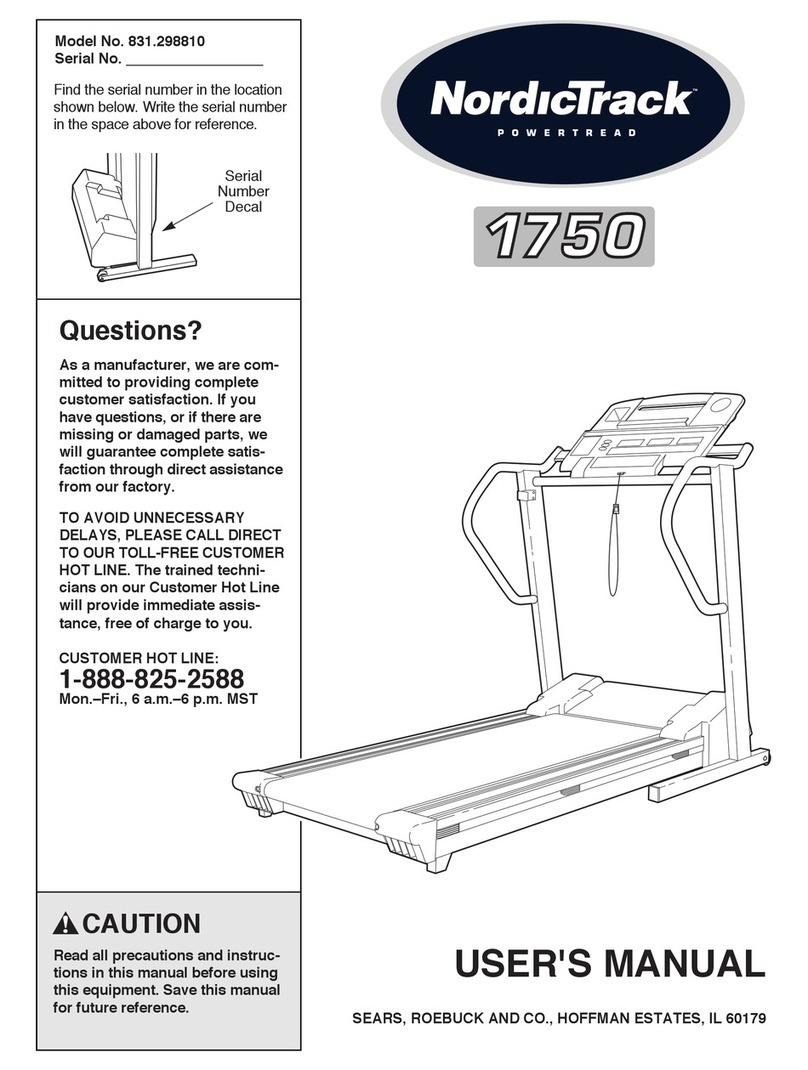NordicTrack 831.298810 User manual