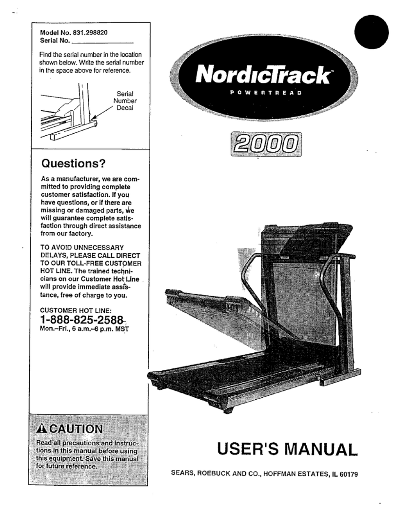 NordicTrack 831.29882 User manual