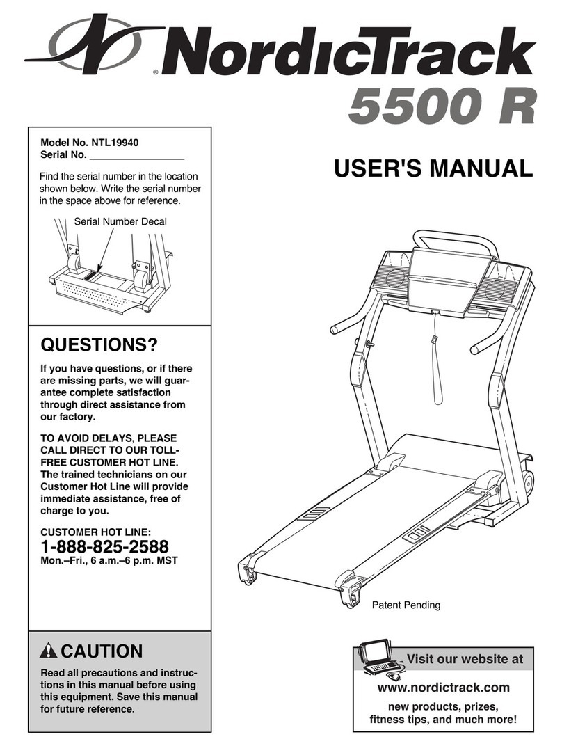 NordicTrack 5500 R NTL19940 user manual