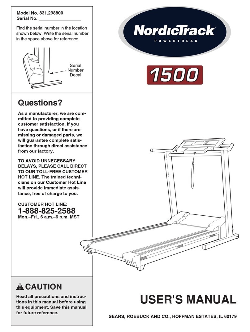 NordicTrack 831.298800 User manual NordicTrack 831.298800 User manual