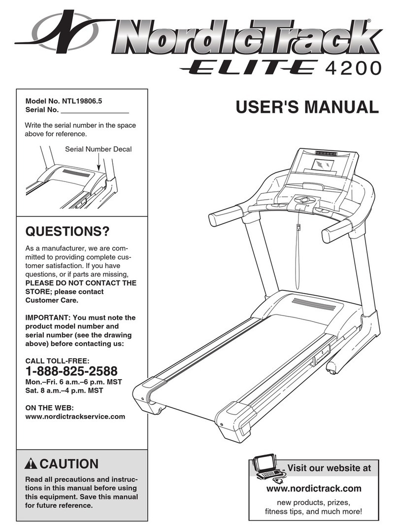 NordicTrack ELITE NTL19806.5 User manual