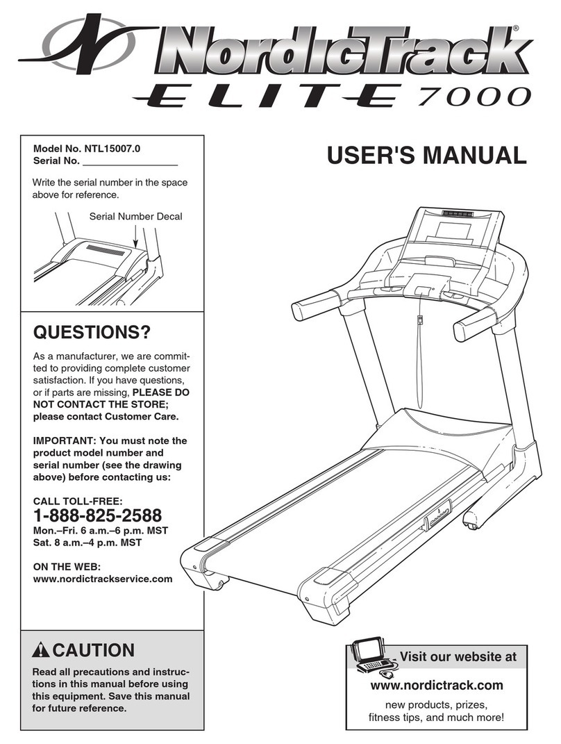 NordicTrack ELITE NTL15007.0 user manual