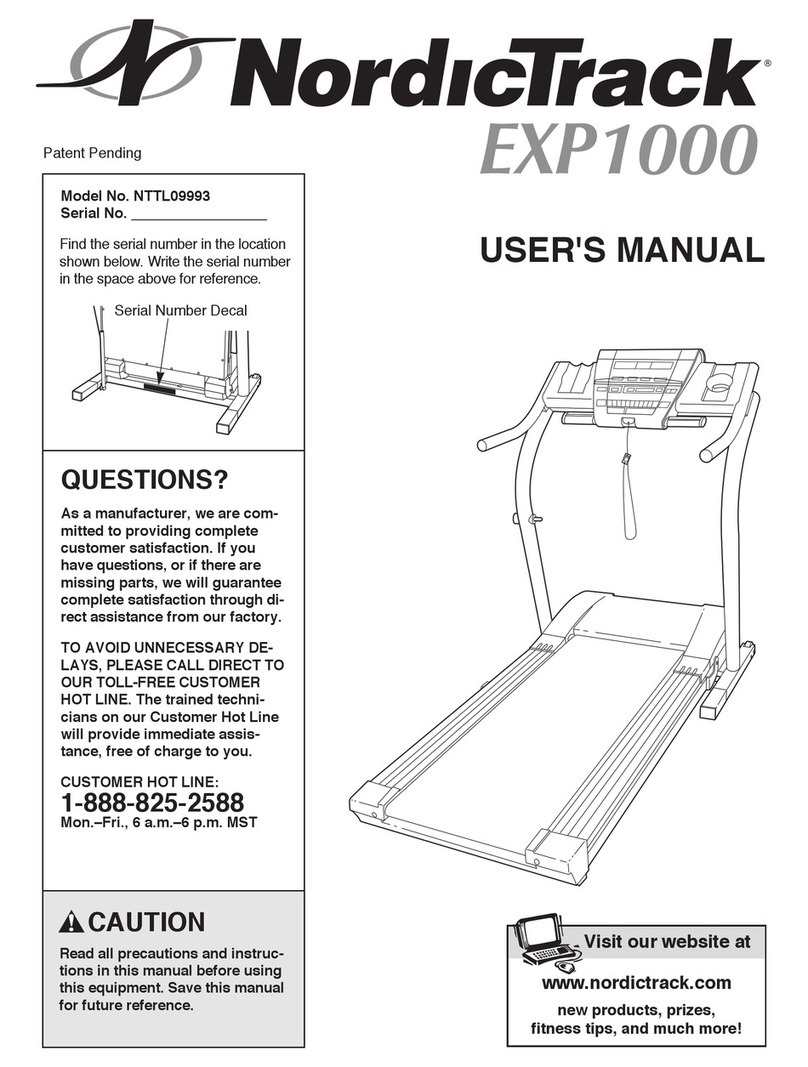 NordicTrack NTTL09993 user manual