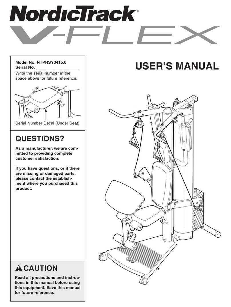 NordicTrack V-FLEX NTPRSY3415.0 user manual