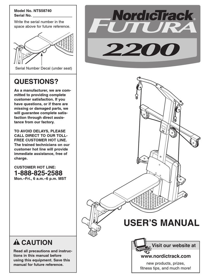 NordicTrack NTS58740 user manual