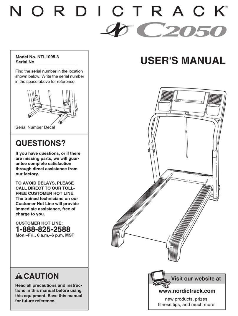 NordicTrack NTL1095.3 User manual