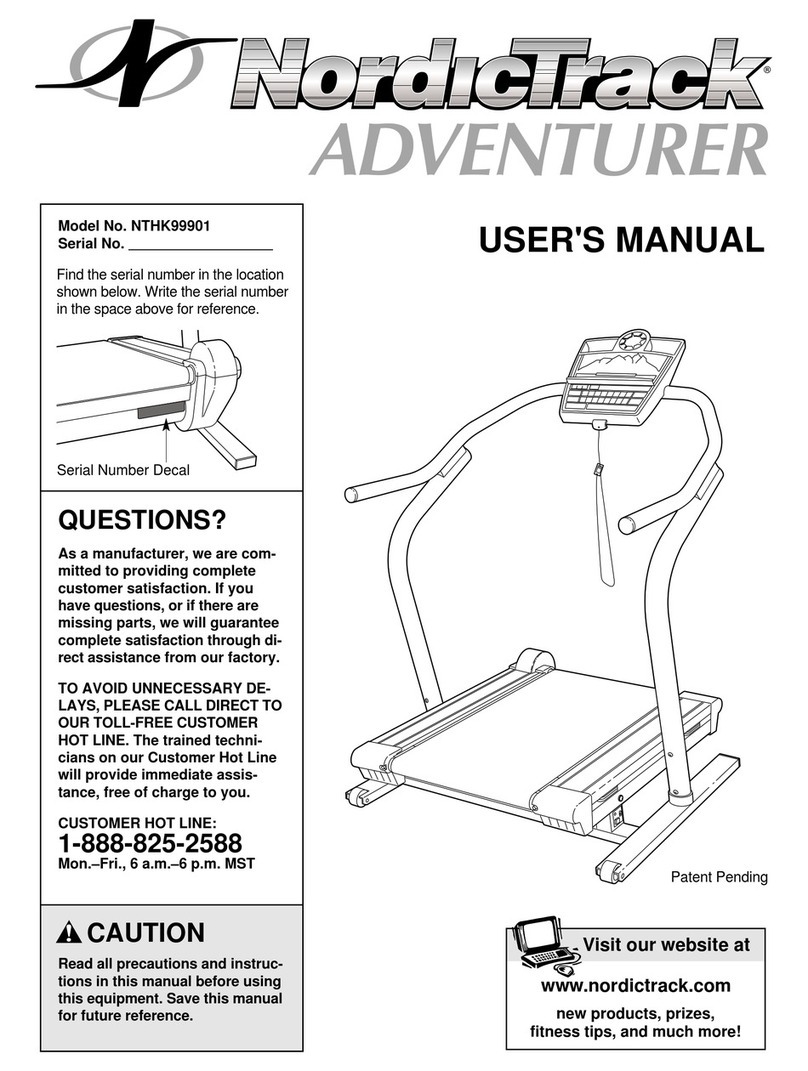 NordicTrack NTHK99901 User manual