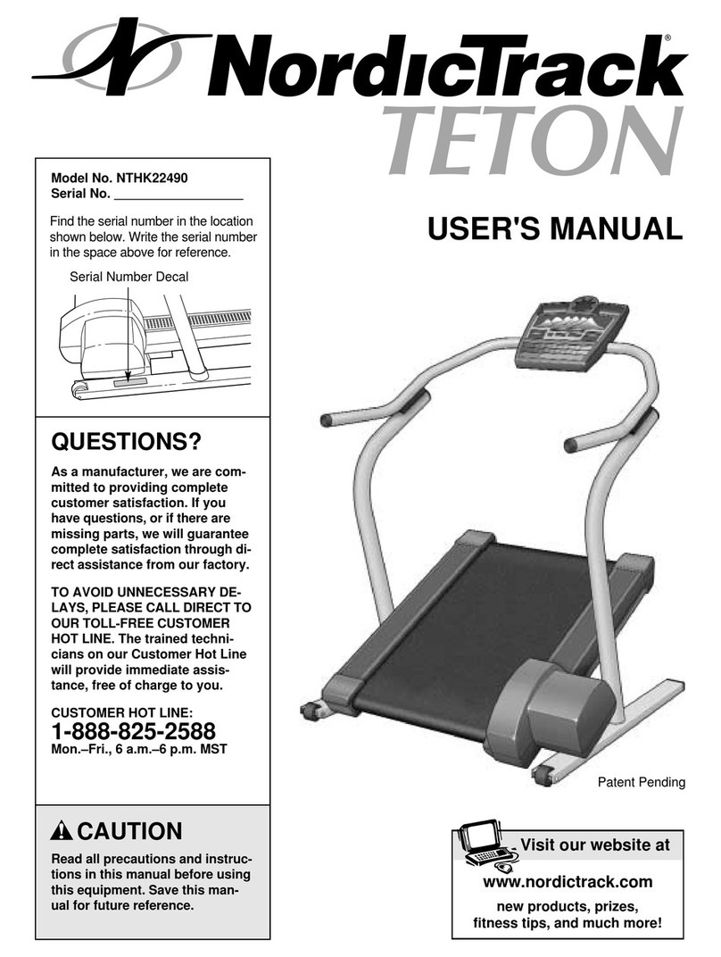 NordicTrack NTHK22490 user manual