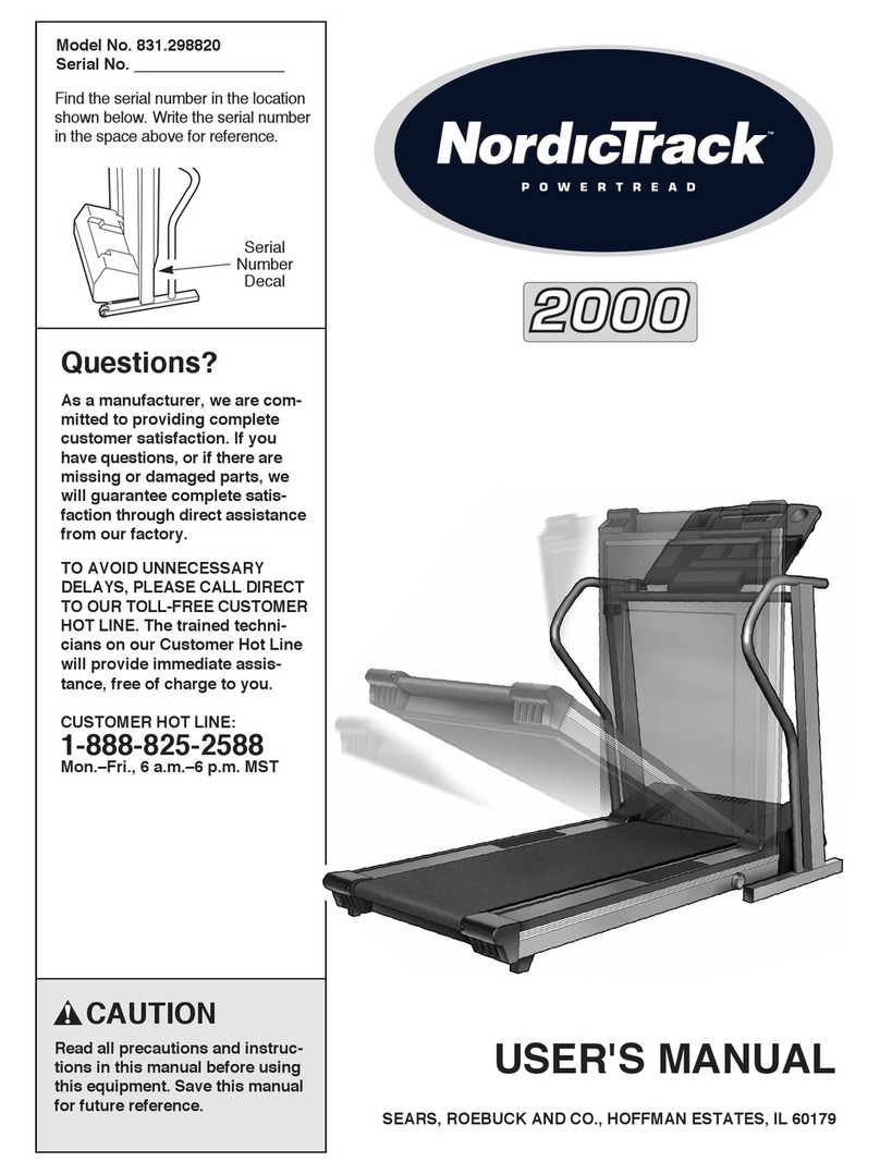 NordicTrack 2000 User manual
