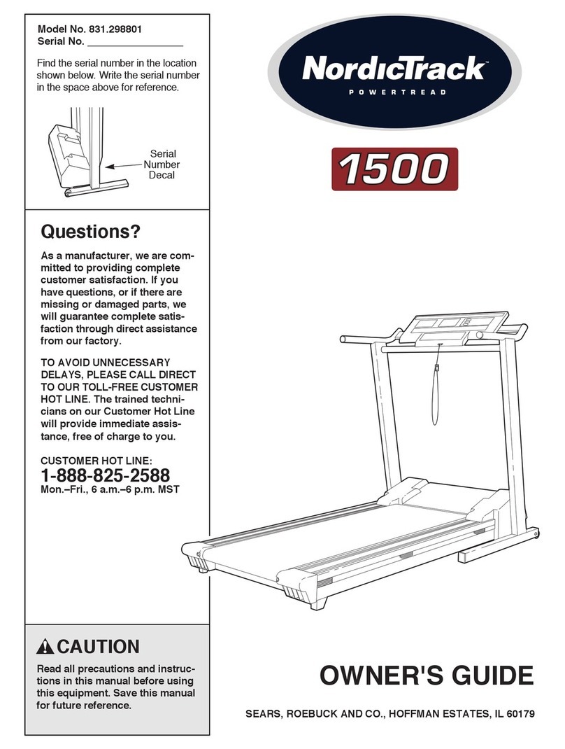 NordicTrack COMMERCIAL 1500 User manual