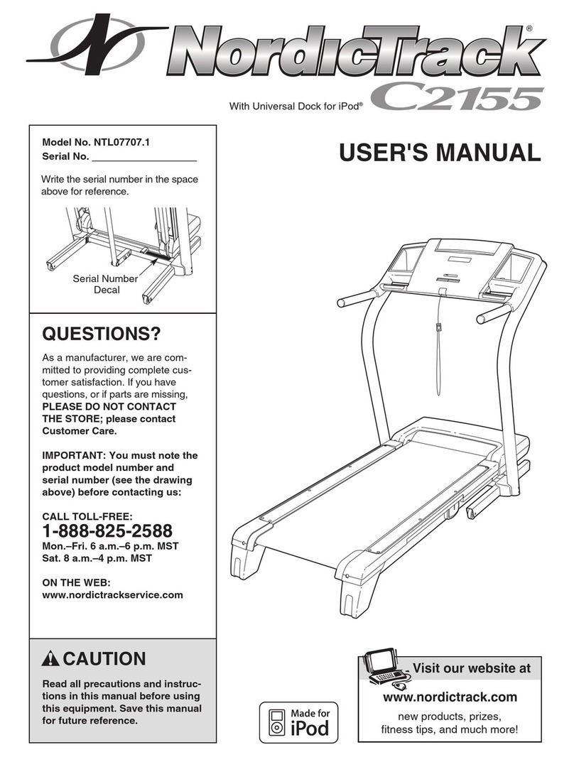 NordicTrack NTL07707.1 User manual