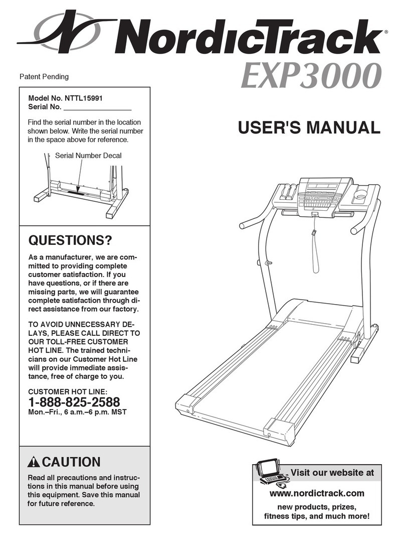 NordicTrack NTTL15991 User manual