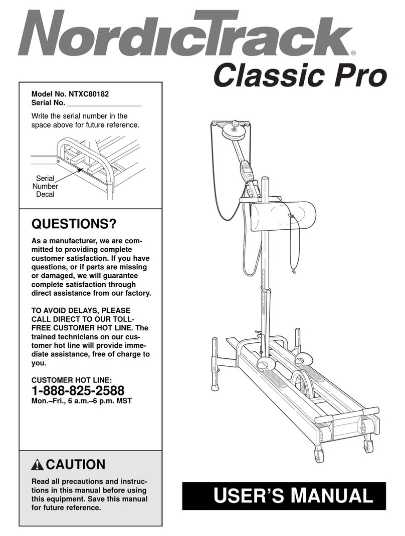 NordicTrack NTXC80182 User manual