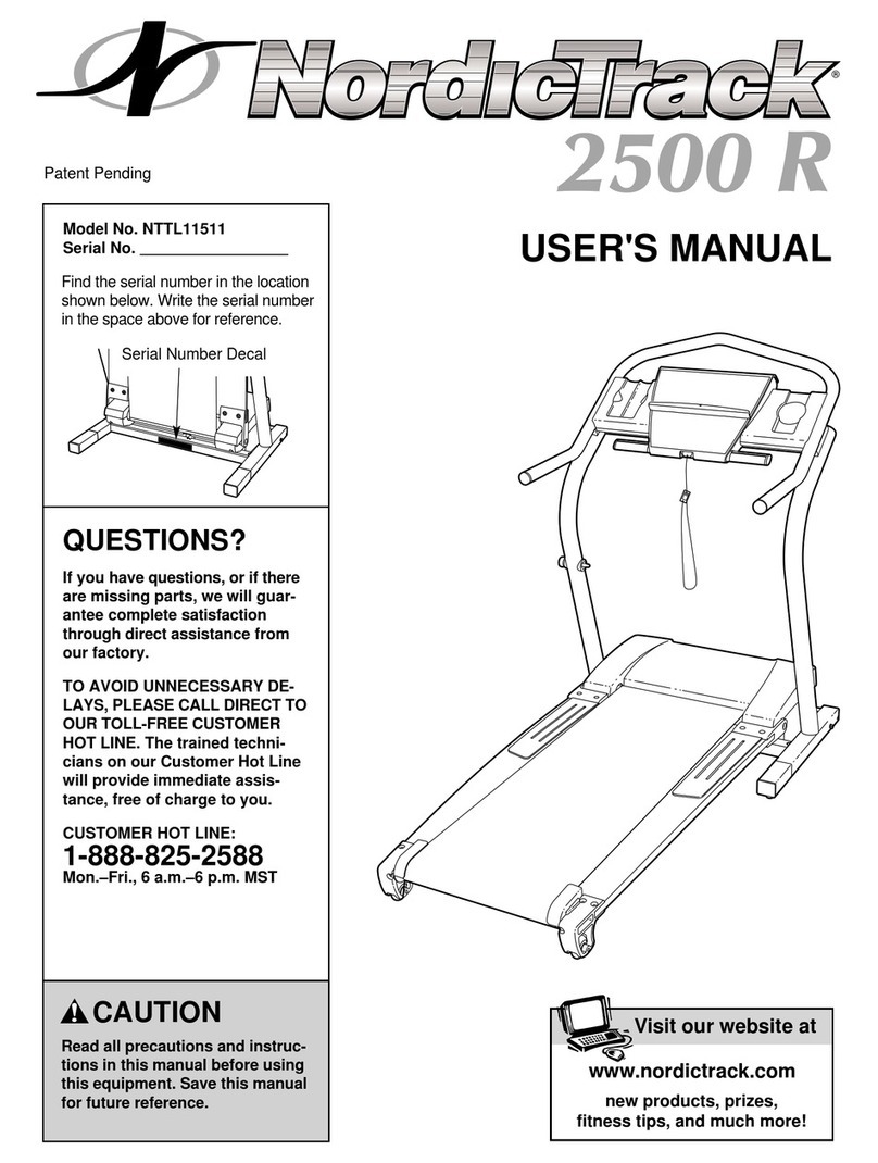 NordicTrack NTTL11511 user manual