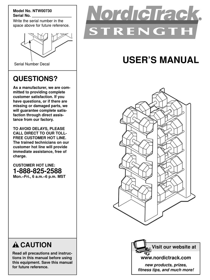 NordicTrack NTW00730 User manual