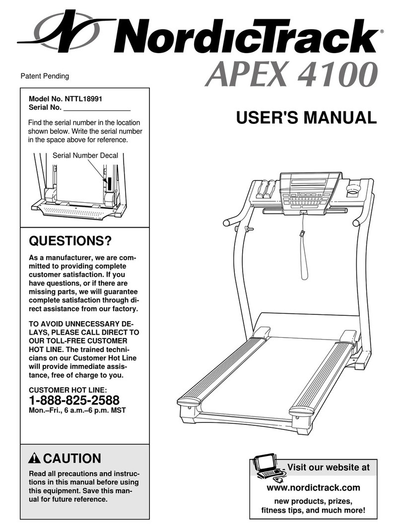 NordicTrack NTTL18991 User manual