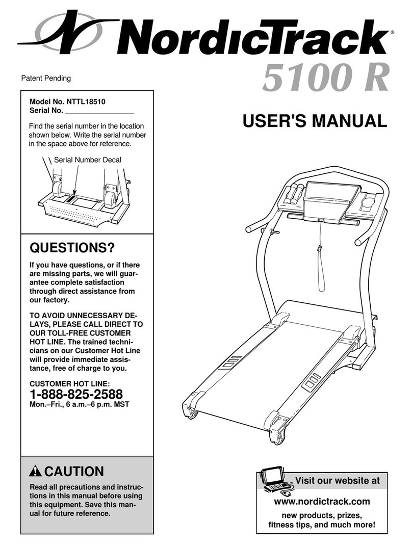 NordicTrack NTTL18510 user manual