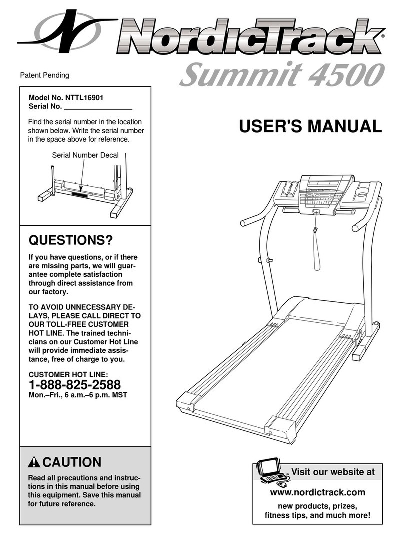 NordicTrack NTTL16901 User manual