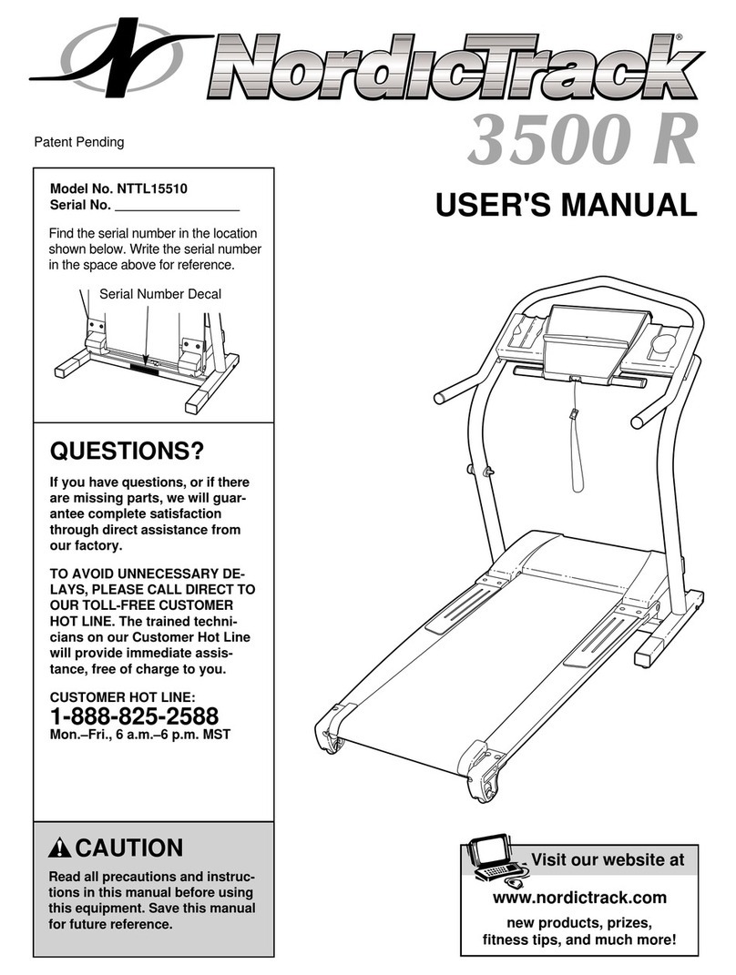 NordicTrack NTTL15510 User manual