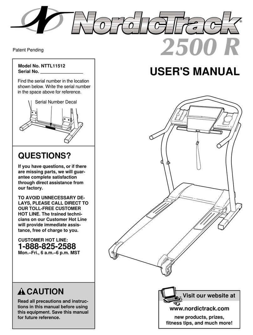 NordicTrack NTTL11512 User manual