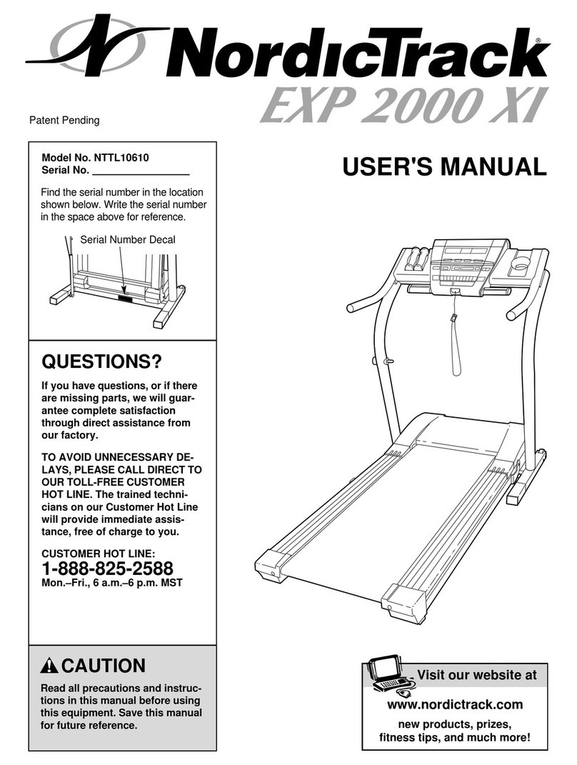 NordicTrack NTTL10610 User manual