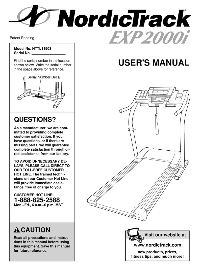NordicTrack NTTL11903 user manual