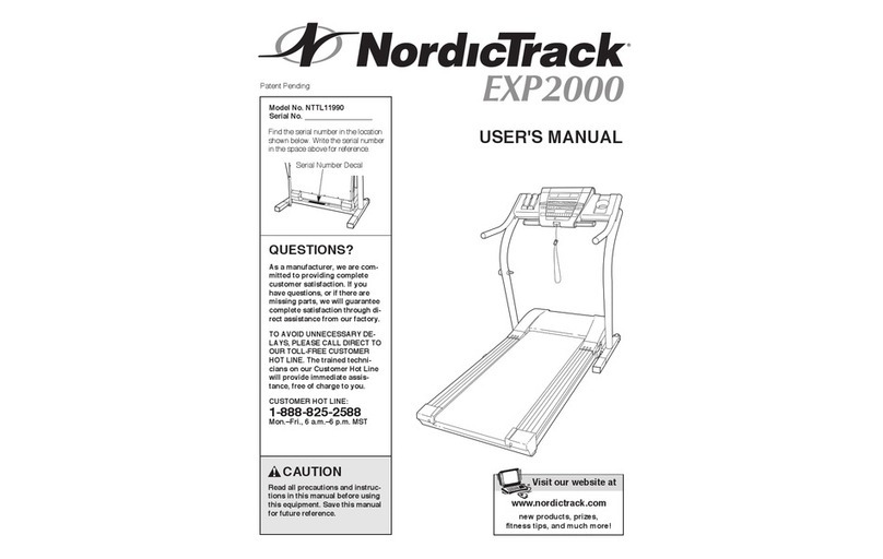 NordicTrack NTTL11990 User manual