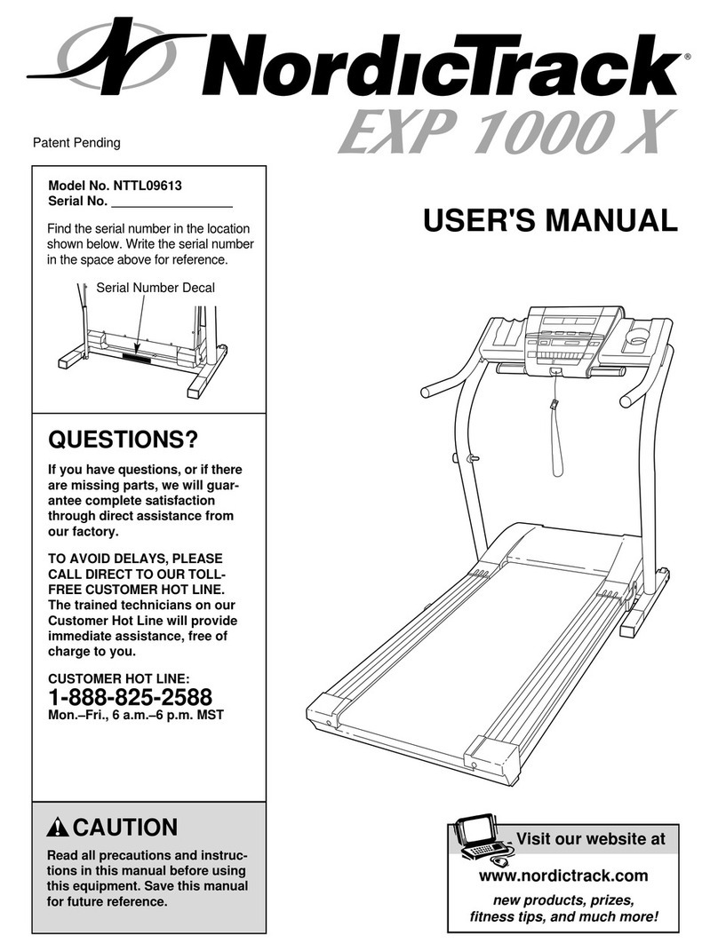 NordicTrack NTTL09613 User manual