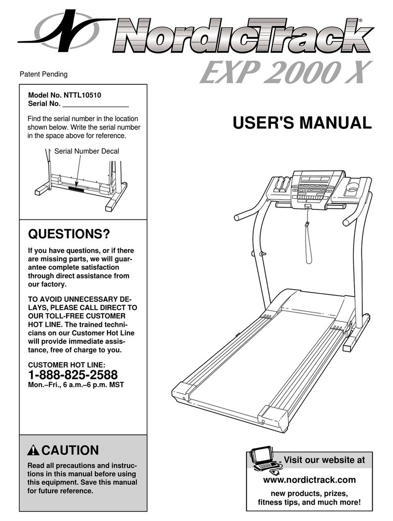 NordicTrack NTTL10510 User manual