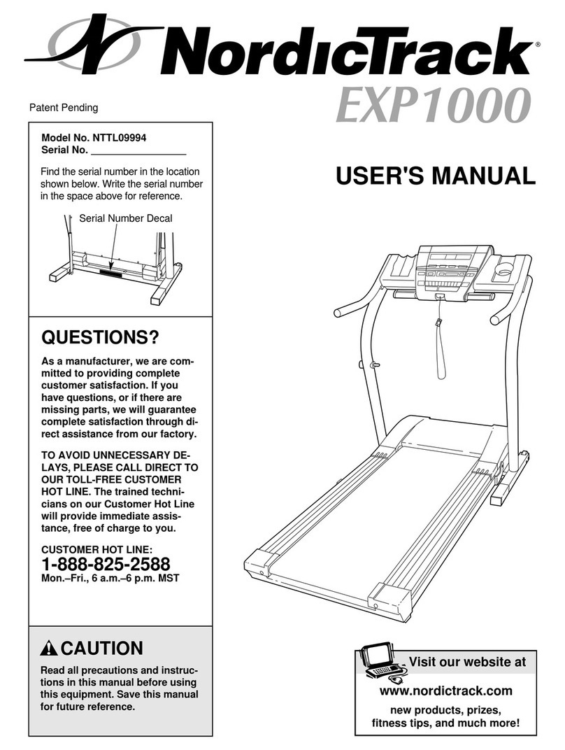 NordicTrack NTTL09994 User manual