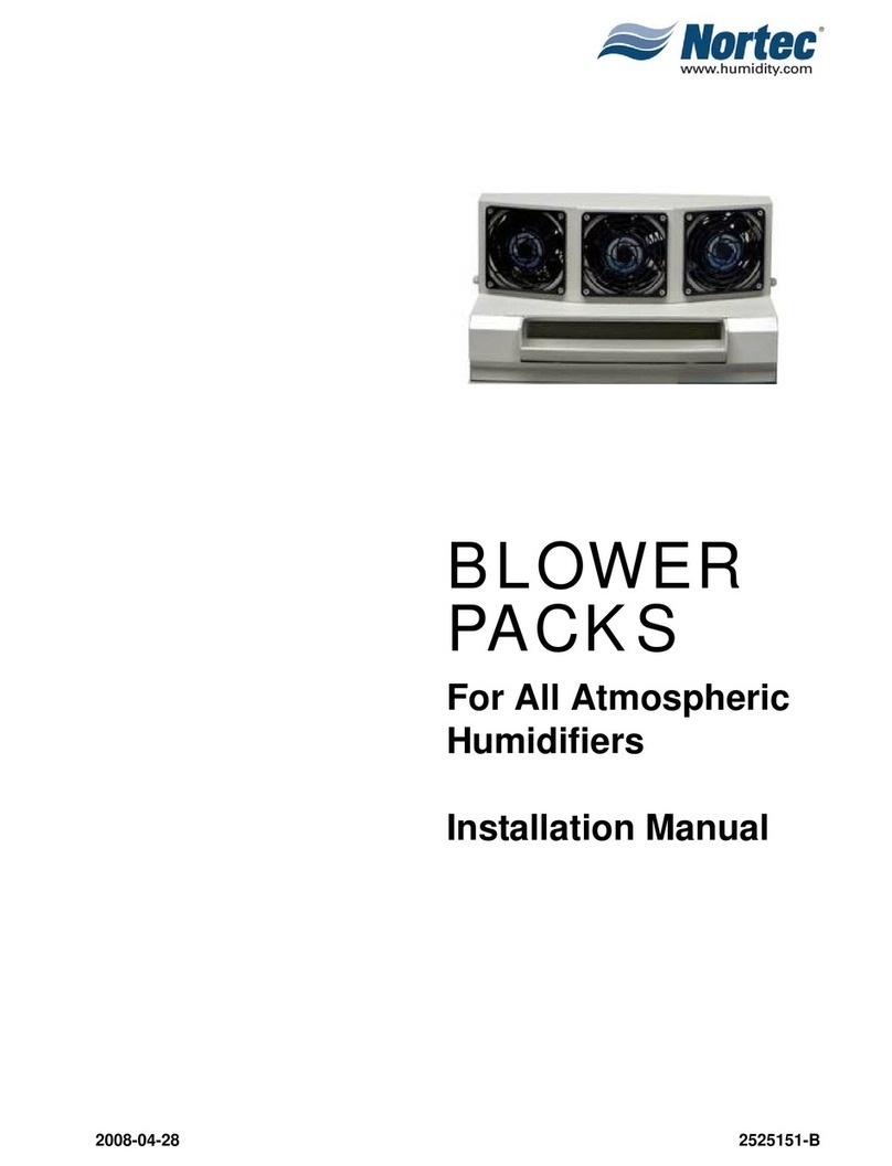 nor-tec Blower Packs 380V installation manual