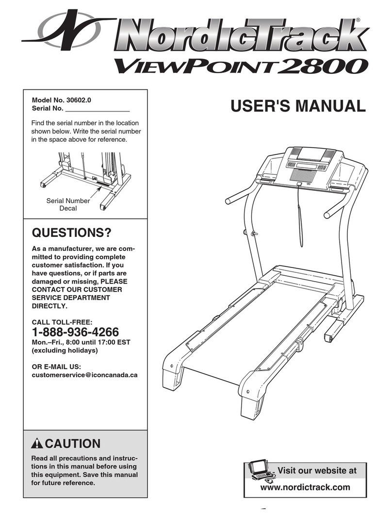 NordicTrack ViewPoint 2800 30602.0 User manual