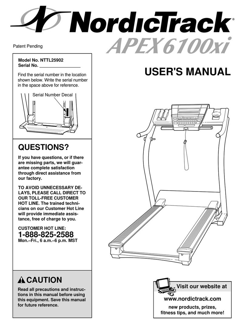 NordicTrack NTTL25902 user manual