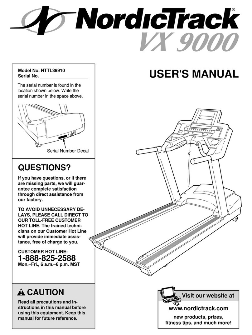 NordicTrack NTTL39910 User manual
