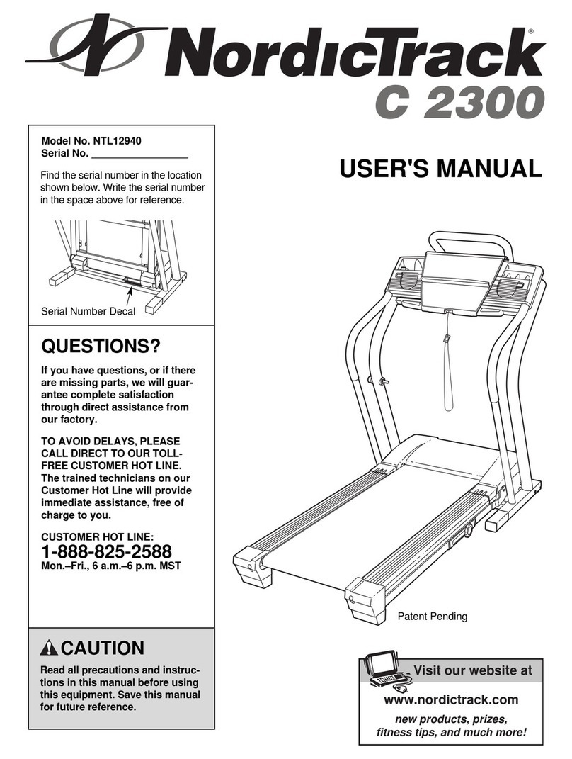 NordicTrack NTL12940 User manual
