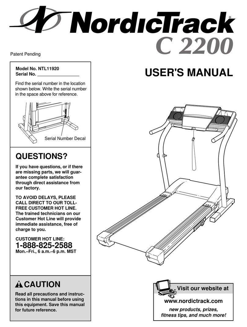 NordicTrack NTL11920 User manual