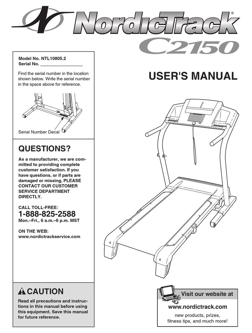 NordicTrack NTL10805.2 User manual