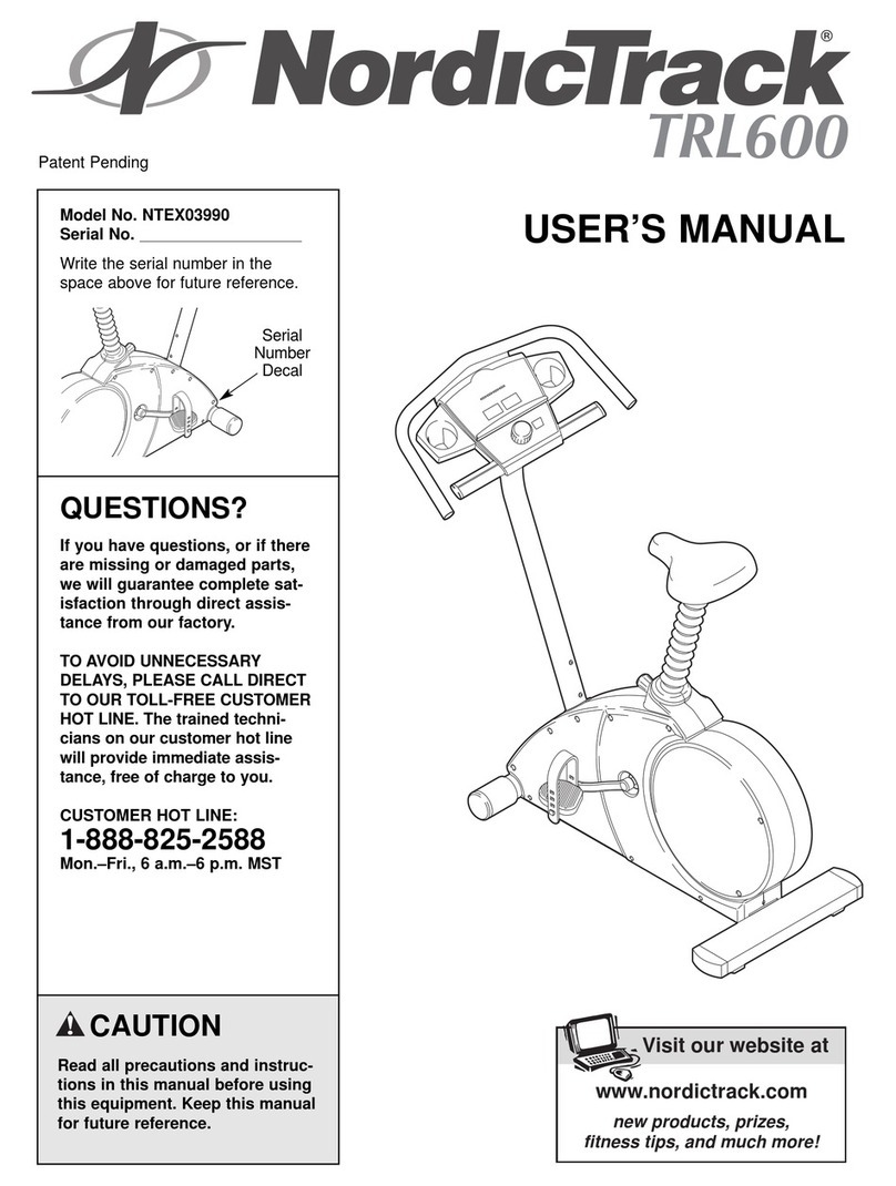 NordicTrack NTEX03990 user manual