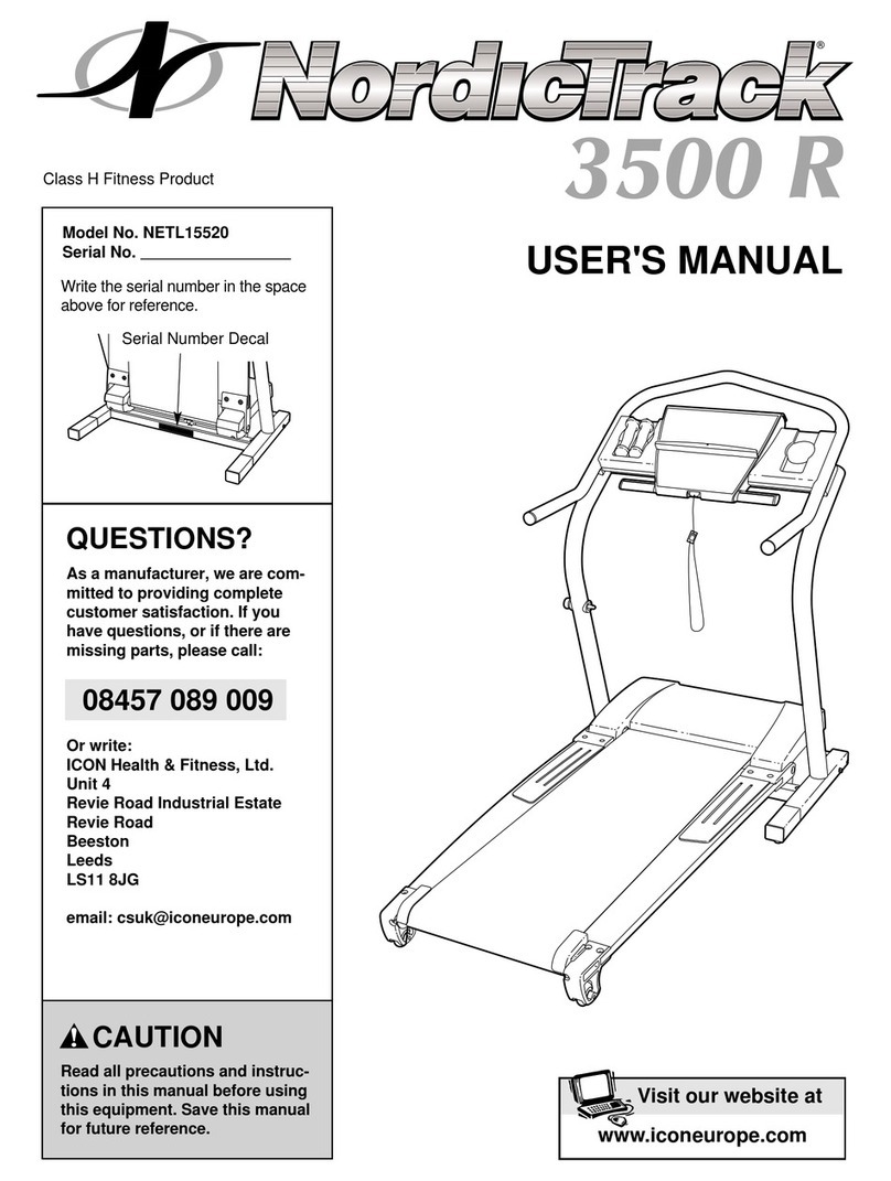 NordicTrack NETL15520 User manual