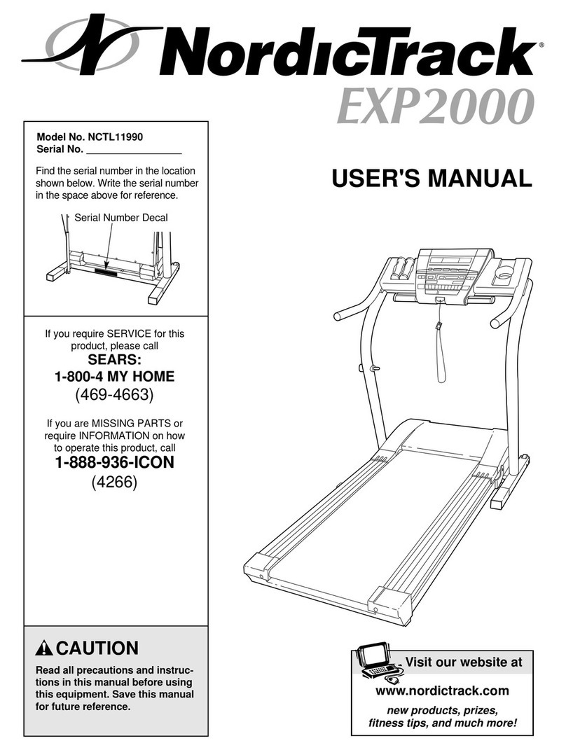 NordicTrack EXP2000 NCTL11990 User manual NordicTrack EXP2000 NCTL11990 User manual