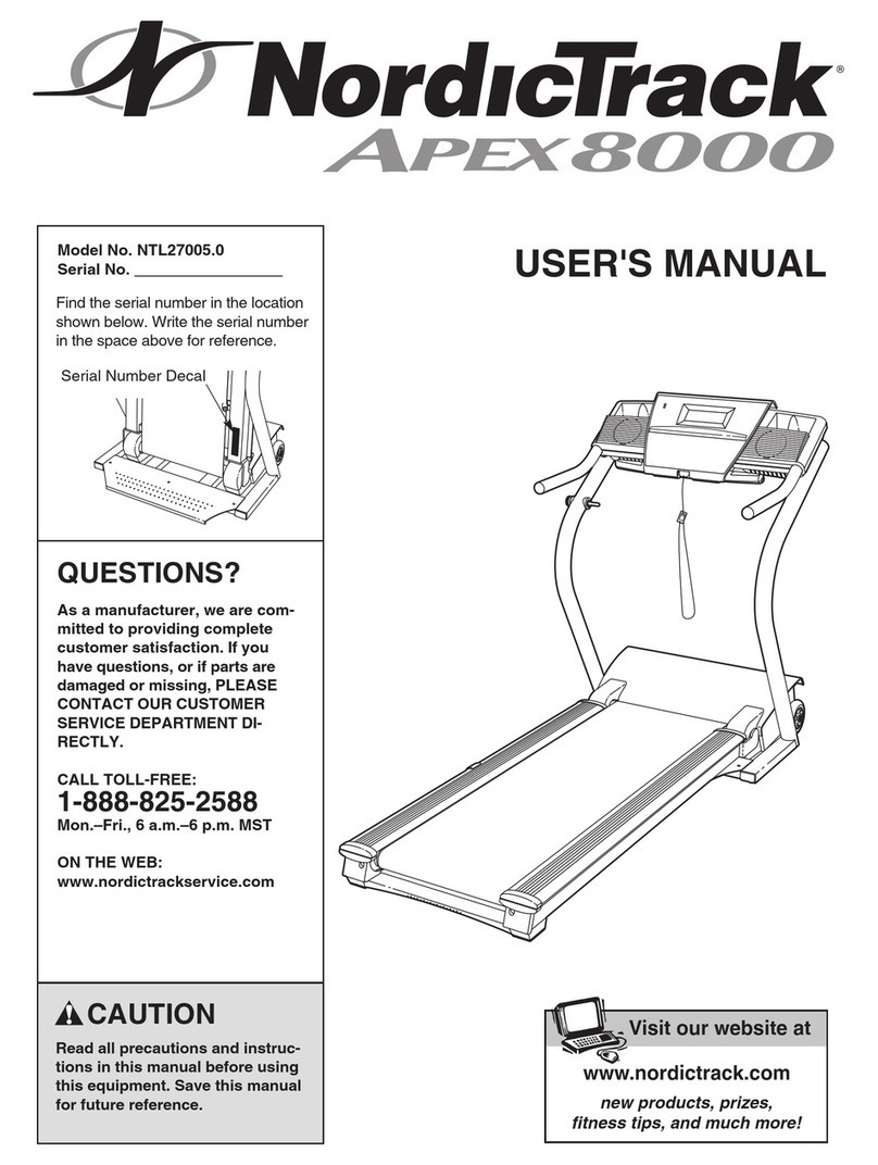 NordicTrack NTL27005.0 User manual