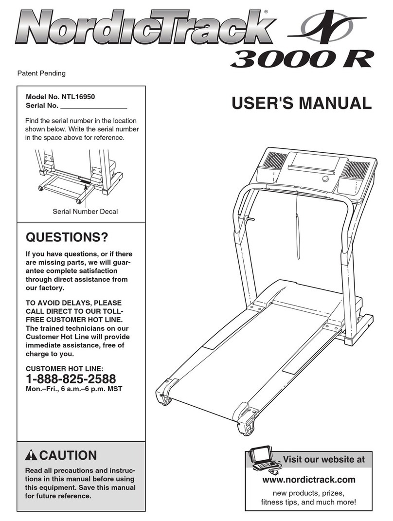NordicTrack NTL16950 User manual